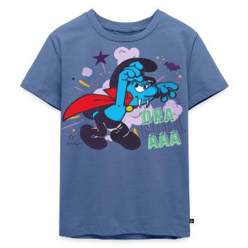 De Smurfen Grappig Cadeau Dra-ccol-aaa - Kinderen Premium Bio T-shirt - duifblauw - Voor - Mikhail (115cm)