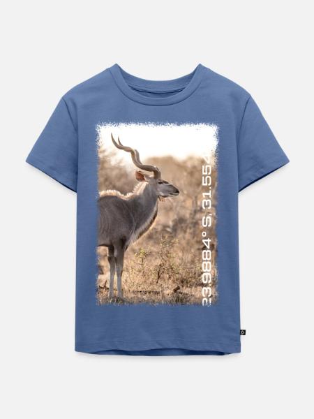 Kruger Series: Swirl - Kinder Premium Bio T-Shirt - Taubenblau