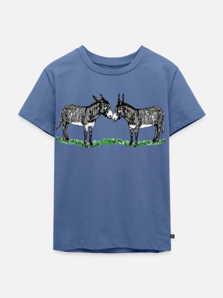 2esis - Kinder Premium Bio T-Shirt - Taubenblau