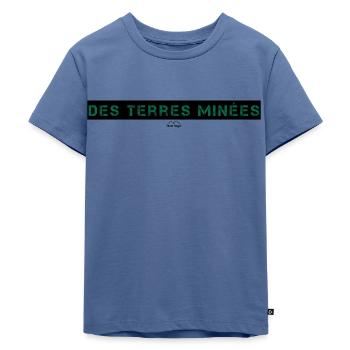Mined Lands Lens - Kinder Premium Bio T-Shirt - Taubenblau - Vorne - Mikhail (115cm)