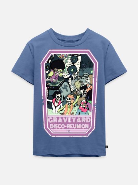 Graveyard reunion - Kinder Premium Bio T-Shirt - Taubenblau