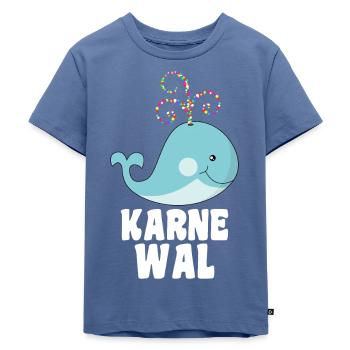 Karne Wal Karneval - Kinder Premium Bio T-Shirt - Taubenblau - Vorne - Mikhail (115cm)