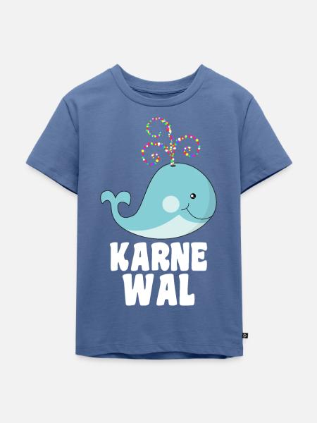 Karne Wal Karneval - Kinder Premium Bio T-Shirt - Taubenblau