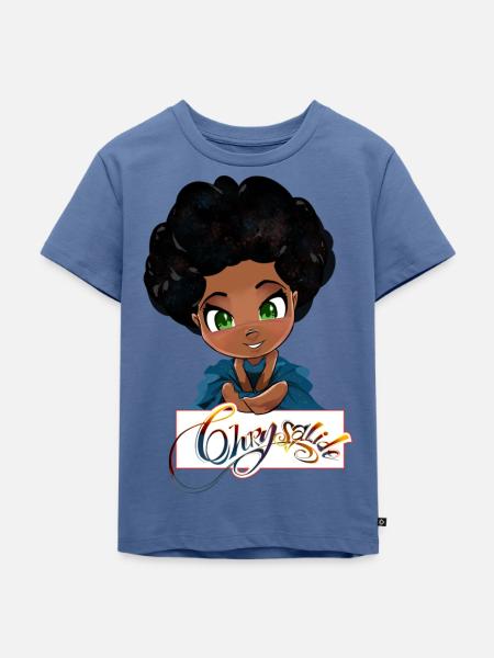 Chibi Chrysalis - Kinder Premium Bio T-Shirt - Taubenblau