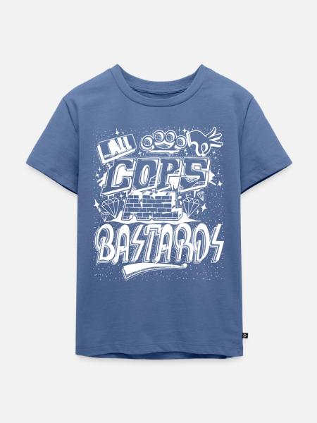 Alle Cops sind Bastarde - Kinder Premium Bio T-Shirt - Taubenblau