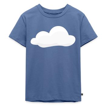 Wolke - Kinder Premium Bio T-Shirt - Taubenblau - Vorne - Mikhail (115cm)