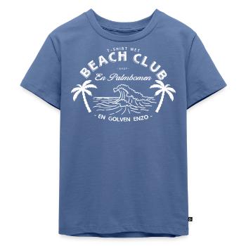 Beach Club - Kids Premium Organic T-Shirt - stone blue - Front - Mikhail (115cm)