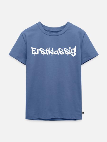 Erstklassig! - Kinder Premium Bio T-Shirt - Taubenblau