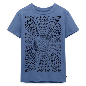 Tunnel - Zeit für einen Swimrun - Kinder Premium Bio T-Shirt - Taubenblau - Vorne - Mikhail (115cm)