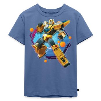 Transformers Earth Spark Bumblebee Autobot - Kinder Premium Bio T-Shirt - Taubenblau - Vorne - Mikhail (115cm)