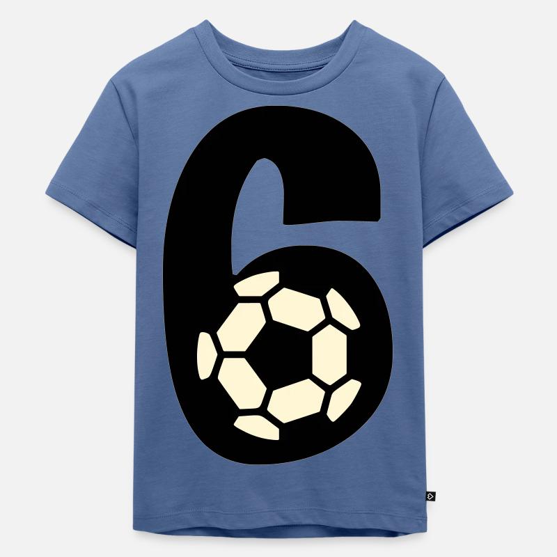Ich bin schon 6! - Kinder Premium Bio T-Shirt - Taubenblau