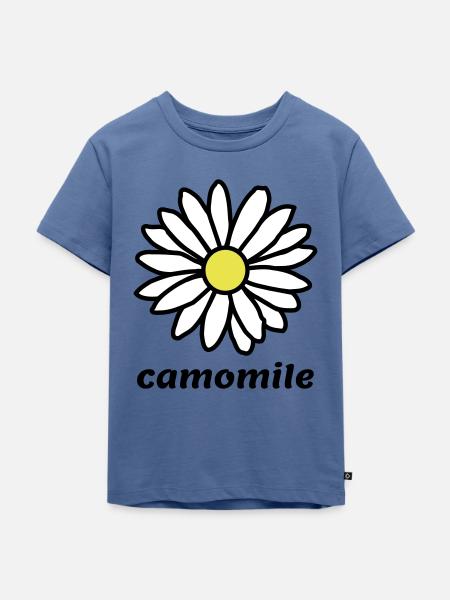 camomile - Kinder Premium Bio T-Shirt - Taubenblau