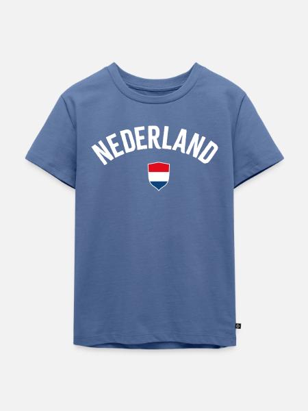 Nederland - Kinder Premium Bio T-Shirt - Taubenblau