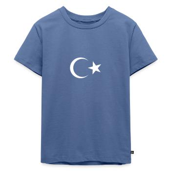 Turkiye! - Kinder Premium Bio T-Shirt - Taubenblau - Vorne - Mikhail (115cm)