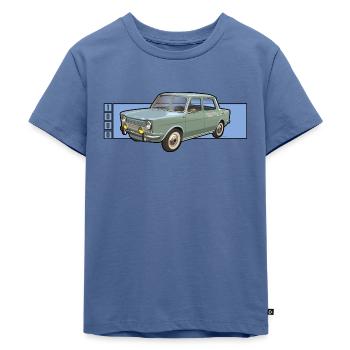 Oldtimer - Kinder Premium Bio T-Shirt - Taubenblau - Vorne - Mikhail (115cm)