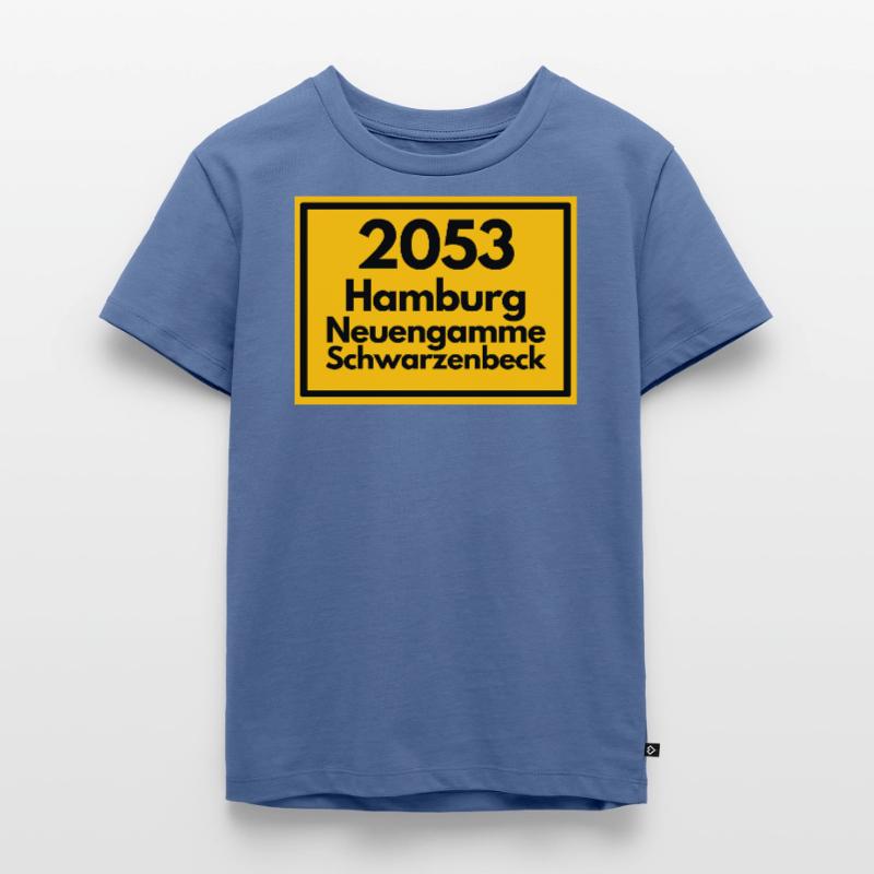 OLD POSTCODE POSTCODE 2053 HAMBURG NEUENGAMME ELBE Kids Premium Organic T-Shirt