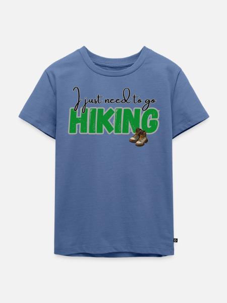 Muss gehen - Kinder Premium Bio T-Shirt - Taubenblau