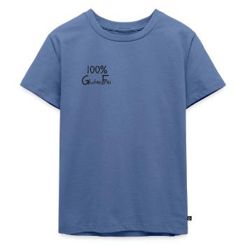 100% glutenfrei | Zöliakie - Kinder Premium Bio T-Shirt - Taubenblau - Vorne - Mikhail (115cm)
