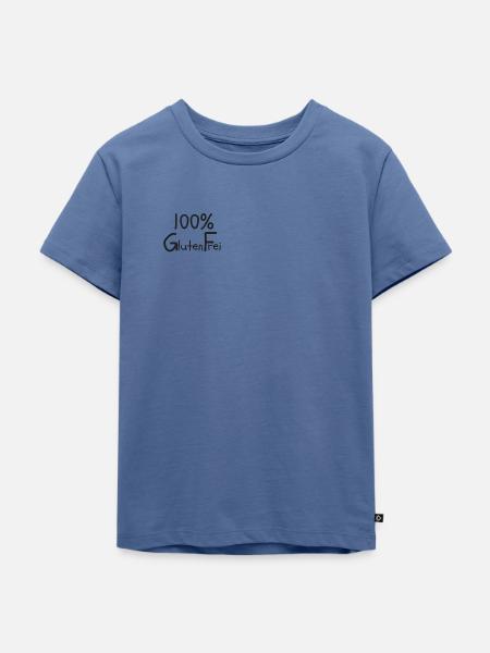 100% glutenfrei | Zöliakie - Kinder Premium Bio T-Shirt - Taubenblau