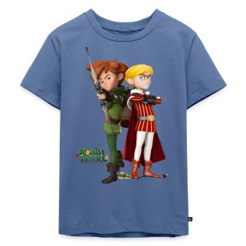 Robin Hood Schlitzohr Von Sherwood Prinz John - Kinder Premium Bio T-Shirt - Taubenblau - Vorne - Mikhail (115cm)