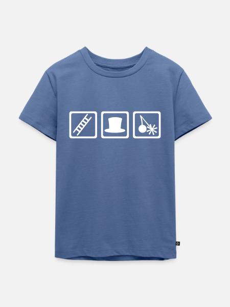 Schornsteinfeger - Kinder Premium Bio T-Shirt - Taubenblau