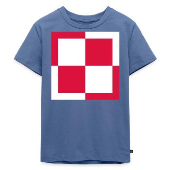 COCARDE POLEN/1904 - Kinder Premium Bio T-Shirt - Taubenblau - Vorne - Mikhail (115cm)