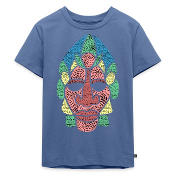 desert guardian - Kinder Premium Bio T-Shirt - Taubenblau - Vorne - Mikhail (115cm)