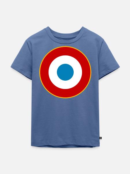 COCARDE FRANCE - AS2010 - Kinder Premium Bio T-Shirt - Taubenblau