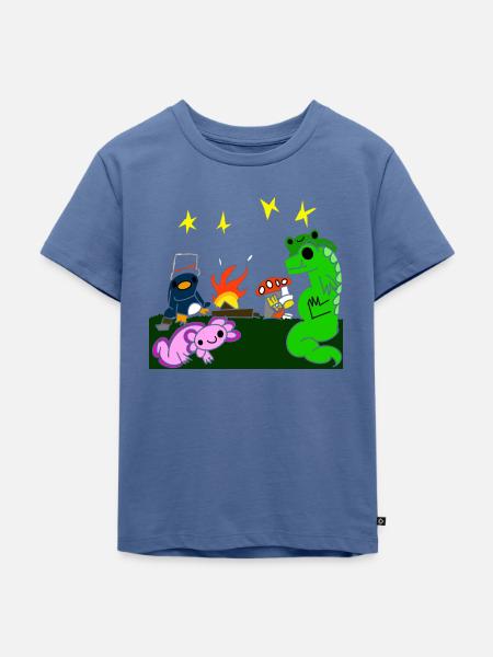 friends - Kinder Premium Bio T-Shirt - Taubenblau