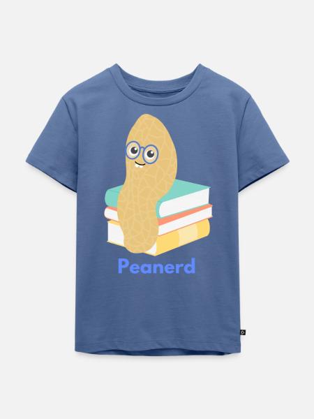 Peanerd - Kinder Premium Bio T-Shirt - Taubenblau