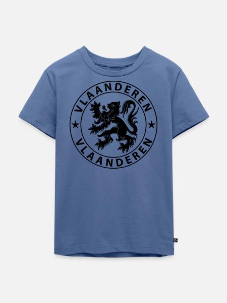 Vlaanderen - Kinder Premium Bio T-Shirt - Taubenblau