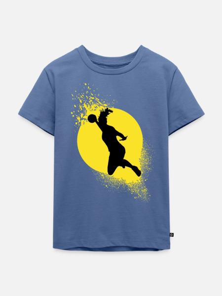 Handball - Kinder Premium Bio T-Shirt - Taubenblau