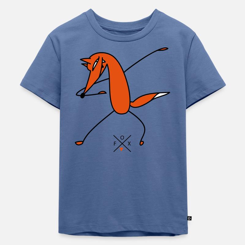 Schlauer Dab - T-shirt Premium bio Enfant - bleu pigeon