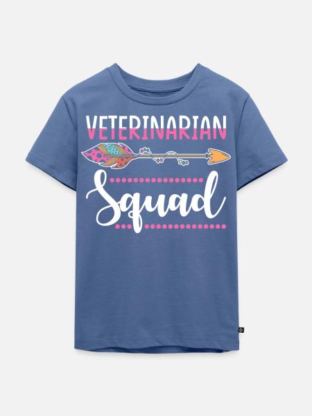 Tierärztin Gruppe - Kinder Premium Bio T-Shirt - Taubenblau