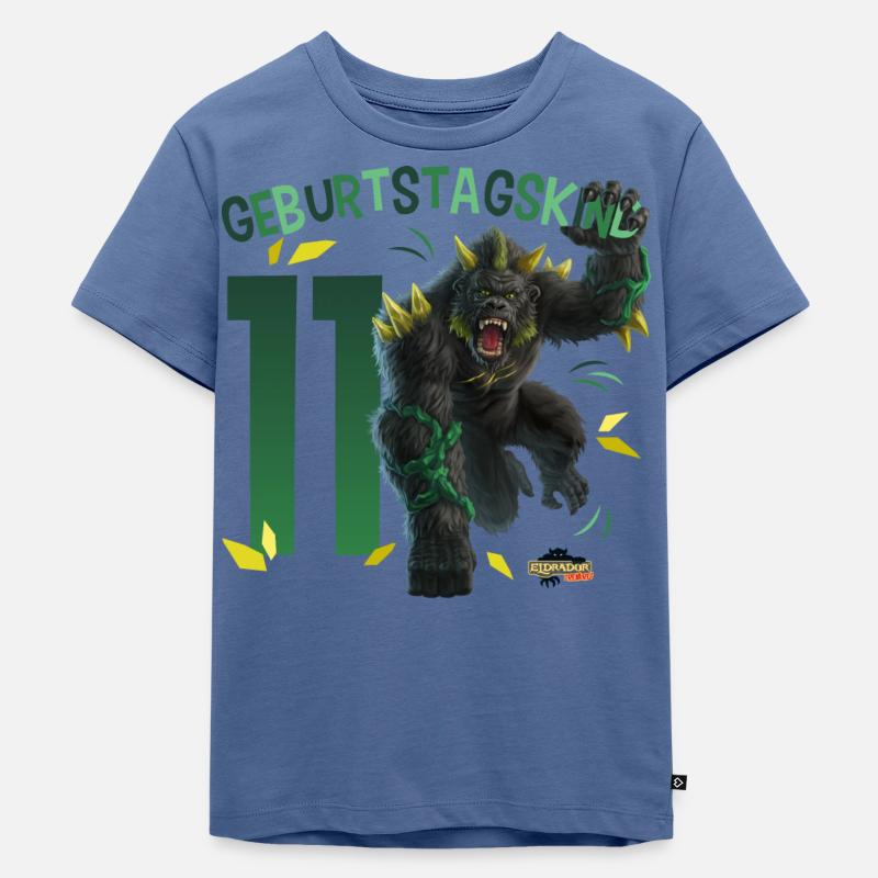 schleich® ELDRADOR® CREATURES Elfter Geburtstag - Kinder Premium Bio T-Shirt - Taubenblau