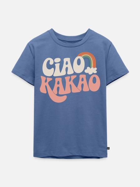 Ciao Kakao - Kinder Premium Bio T-Shirt - Taubenblau