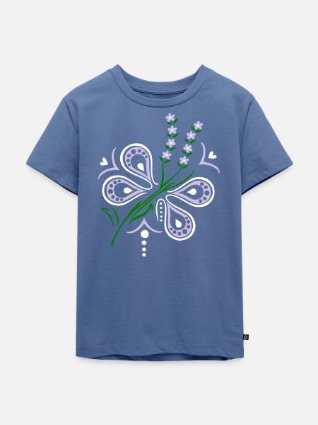 Ornament, Fantasie - Kinder Premium Bio T-Shirt - Taubenblau