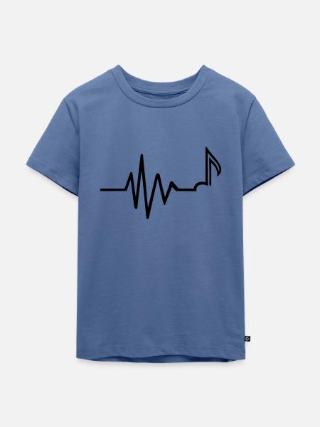 Frequenz - Kinder Premium Bio T-Shirt - Taubenblau