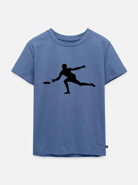 Discgolf - Kinder Premium Bio T-Shirt - Taubenblau