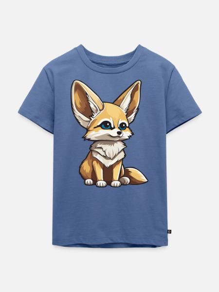 Fennec - Kinder Premium Bio T-Shirt - Taubenblau