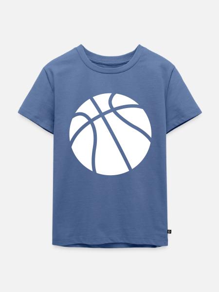Basketball - Kinder Premium Bio T-Shirt - Taubenblau