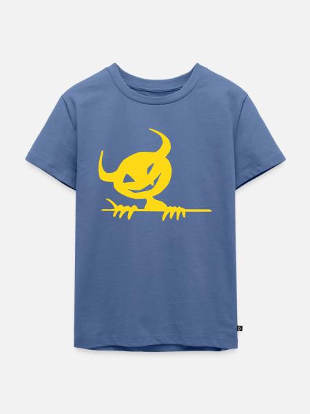 Teufelchen - Kinder Premium Bio T-Shirt - Taubenblau