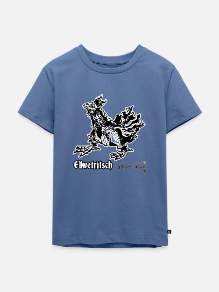 Elwetritsch - Kinder Premium Bio T-Shirt - Taubenblau