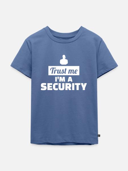 Security - Kinder Premium Bio T-Shirt - Taubenblau