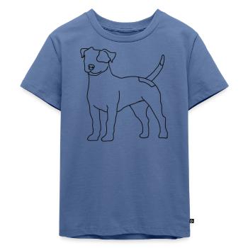 Just a Jack - Kids Premium Organic T-Shirt - stone blue - Front - Mikhail (115cm)