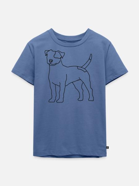 Nur ein Jack - Kinder Premium Bio T-Shirt - Taubenblau