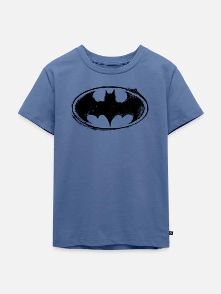 Batman Logo black retro - Kinder Premium Bio T-Shirt -
