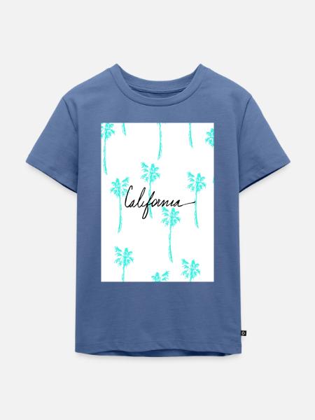 California - Kinder Premium Bio T-Shirt - Taubenblau