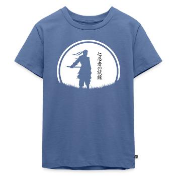 Die Prüfung der Sieben Ninja - Kinder Premium Bio T-Shirt - Taubenblau - Vorne - Mikhail (115cm)