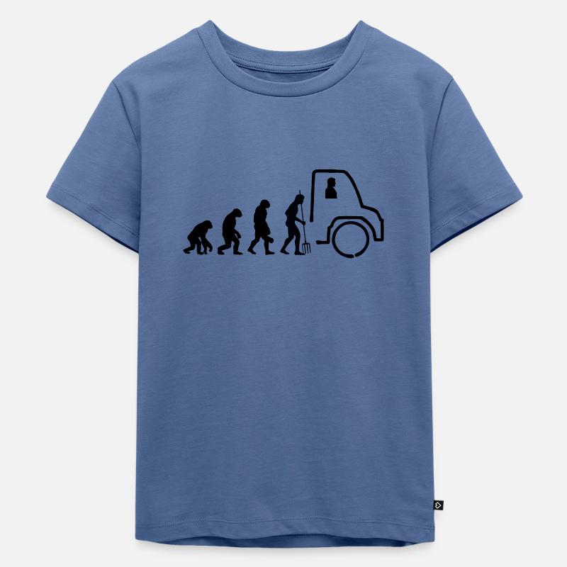 Unimog Evolution - Offroad - Farben editierbar - Kinder Premium Bio T-Shirt - Taubenblau